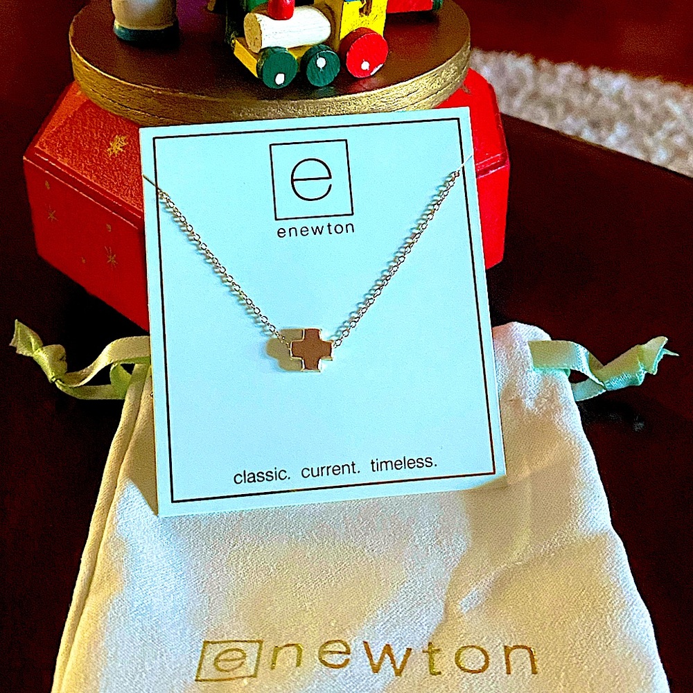 Elizabeth Newton:: Gold Cross:: Stacking Necklace:: Condition New/Unworn:: $100$